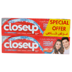 Closeup Toothpaste Red Hot 2x75ml