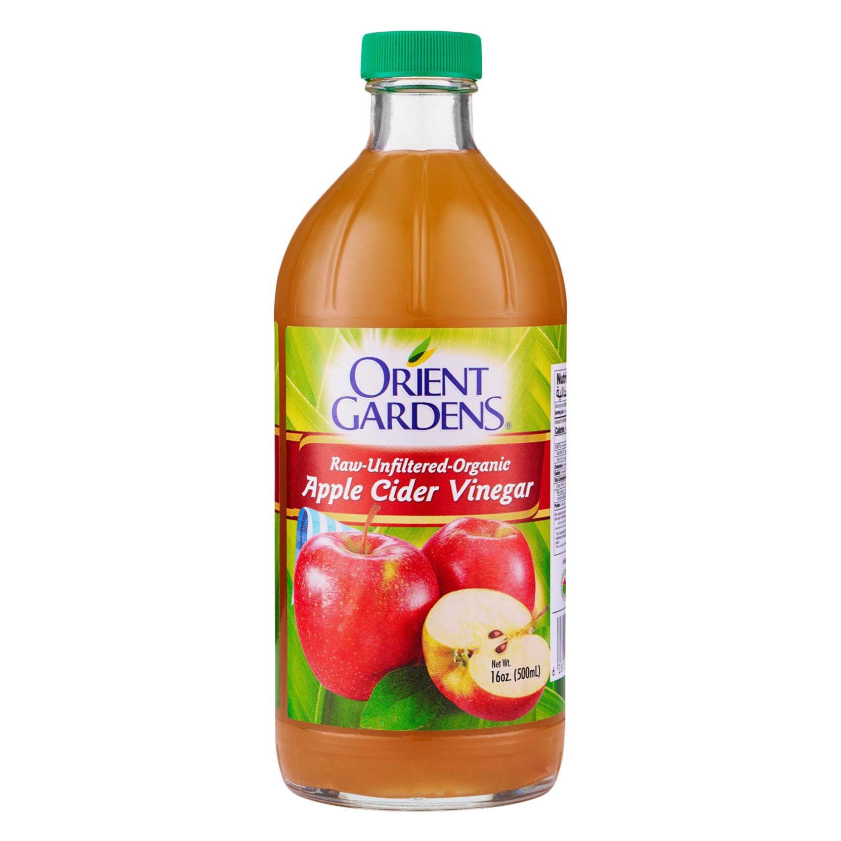 Orient Gardens Organic Apple Cider Vinegar – Raw & Unfiltered – 500 ml