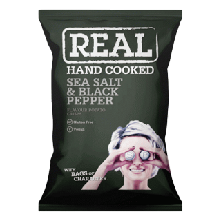 Sea Salt & Black Pepper Chips Organic