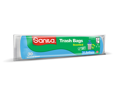 Sanita Medium Citrus Scented Trash Bags 10 Gallons 30pc