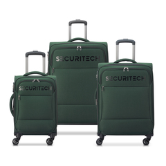 Delsey Securitech Vanguard Trolley Case 3-Piece Set 55cm, 70cm, 82cm Green