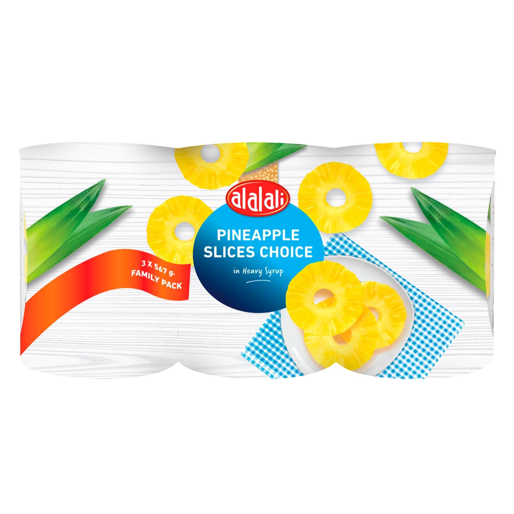 Alalali Choice Pineapple Slices 567g x3