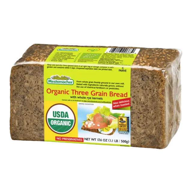 Organic 3 Grain Bread