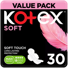 Kotex Maxi Soft Super Sanitary Pads 30Pads