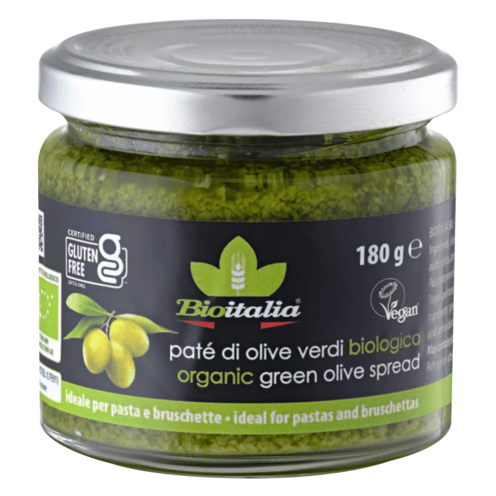 BioItalia Organic Green Olive Spread 180g
