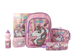 Roco Unicorn Pink 5-in-1 Value Set Backpack with Accessory 17"