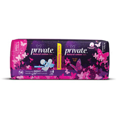 Private Extra Thin Night Sanitary Pads 14Pads