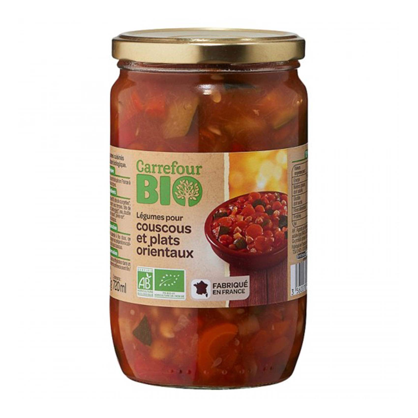 Carrefour Bio Organic Cooked Vegetables 660g