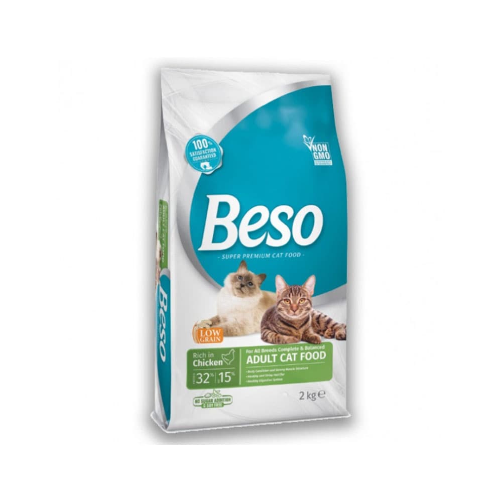 Beso Complete and Balanced Rich in Chicken Adult Dry Cat Food - 7.5 kg