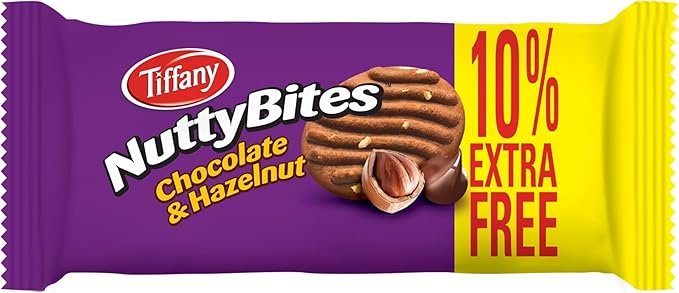 Tiffany Nutty Bites Chocolate & Hazelnut Cookies 72g