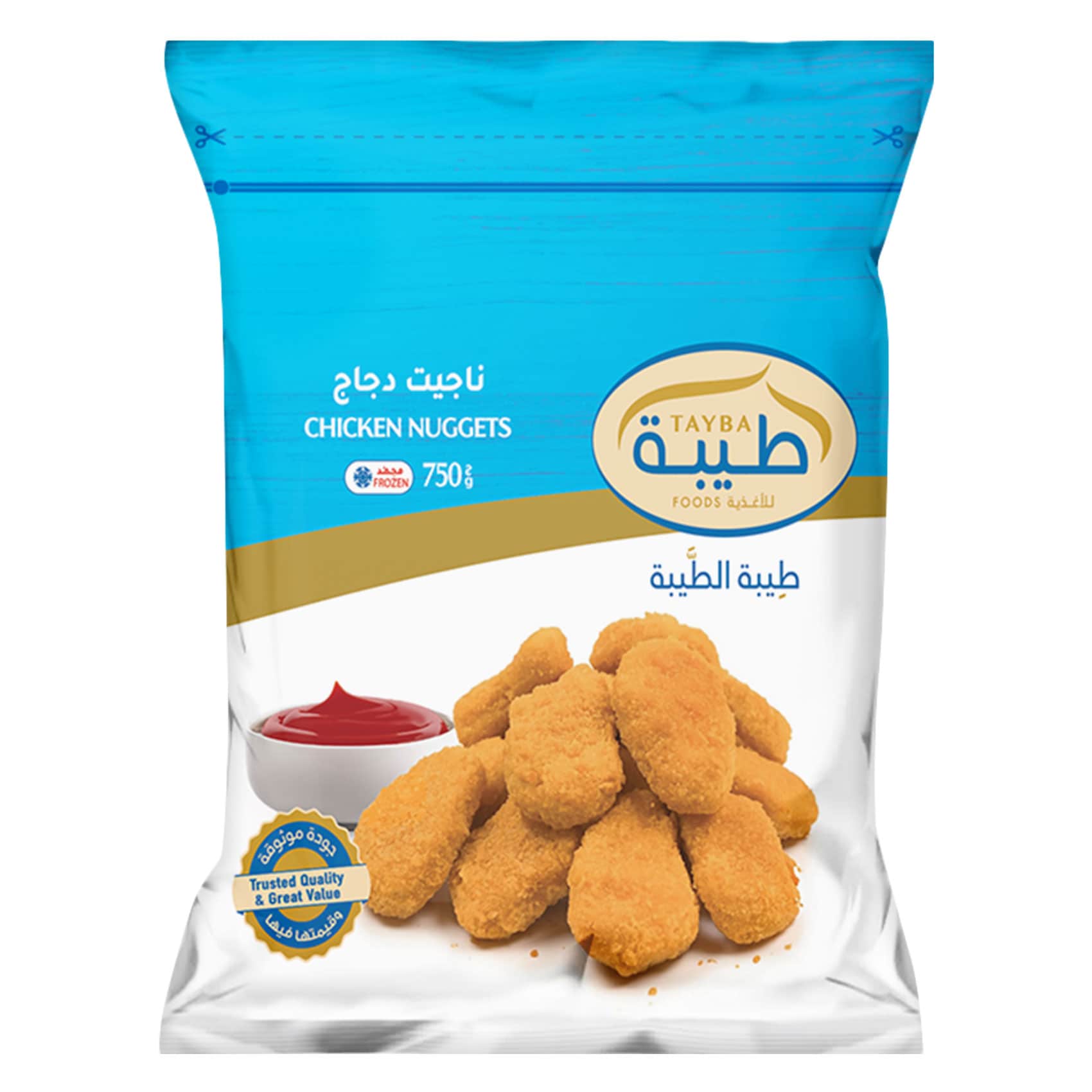 Tayba Frozen Chicken Nuggets – Regular – 750g