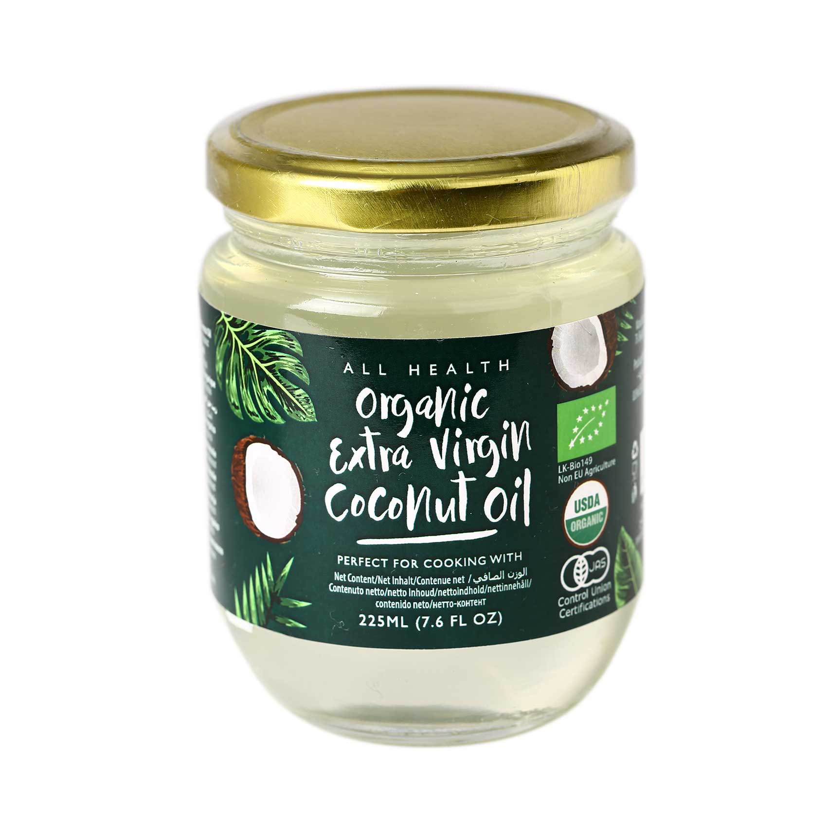 All Health Organic Extra Virgin Coconut Oil 225ml