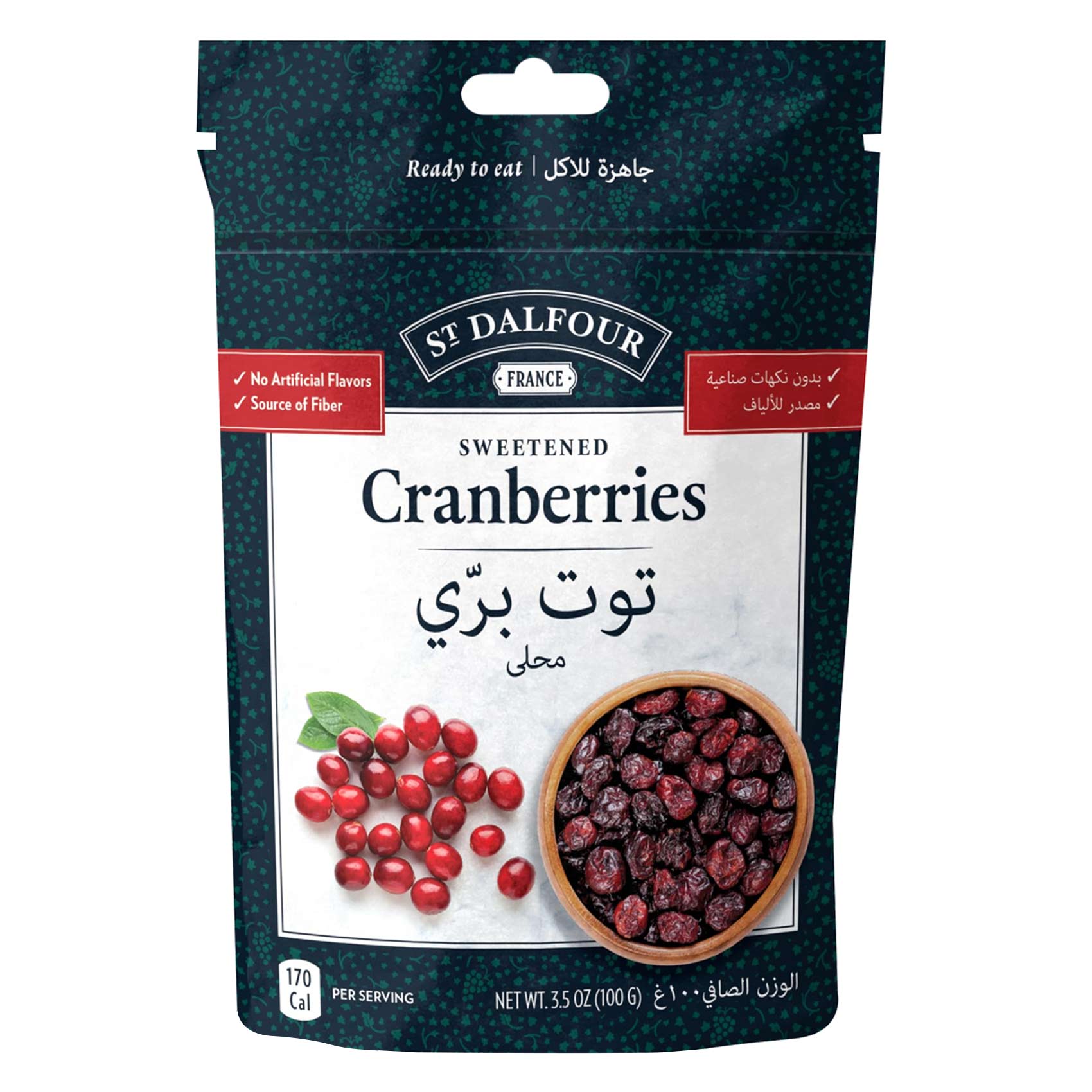 St.Dalfour Sweetened Cranberries 100 g