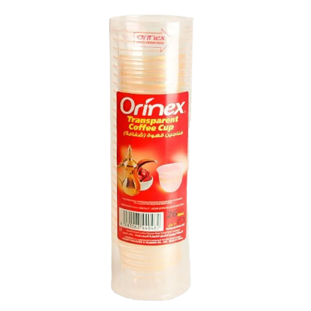 Orinex Transparent Coffee Cup (60 ml) 26pc