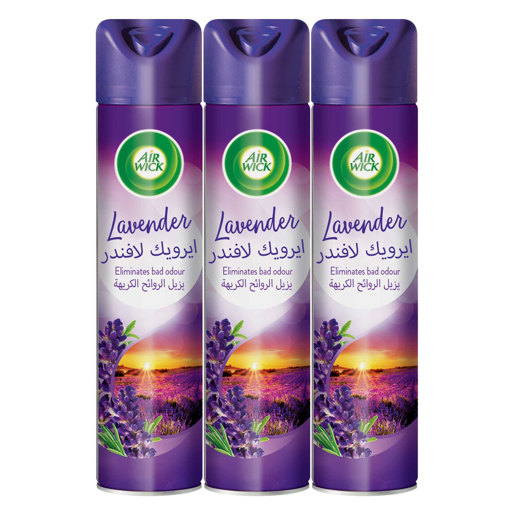 Air Wick Air Freshener, Lavender Scent, 300ml x 3