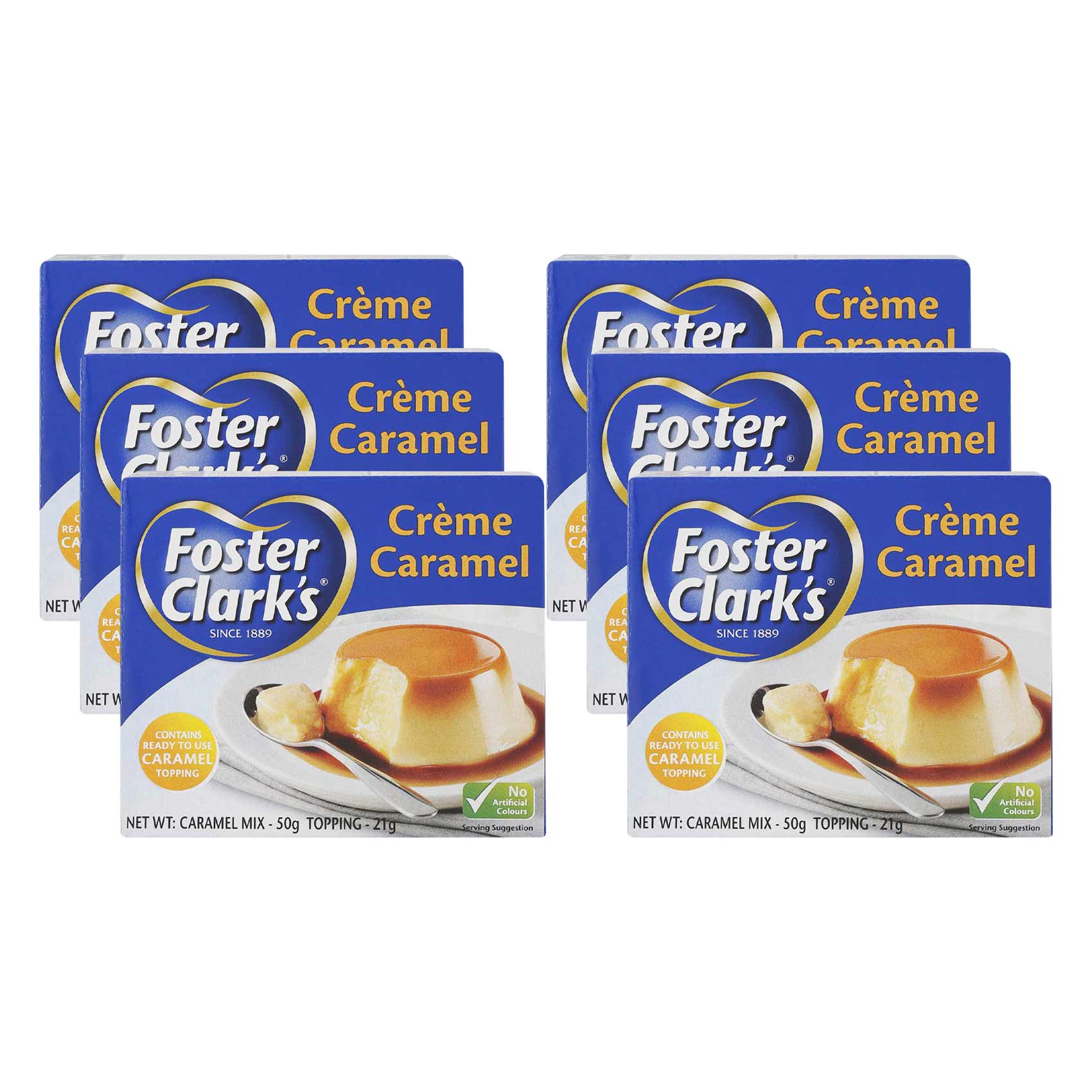 Foster Clark's Creme Caramel Toffee Fudge 71 g x6