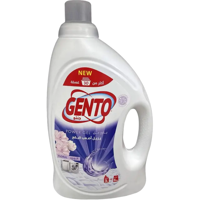 Gento Automatic Power Gel Laundry Detergent Floral Scent 3L