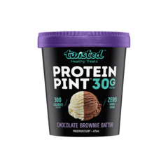 Twisted Gluten Free Chocolate Brownie Butter Protein Pint Frozen Dessert 475ml