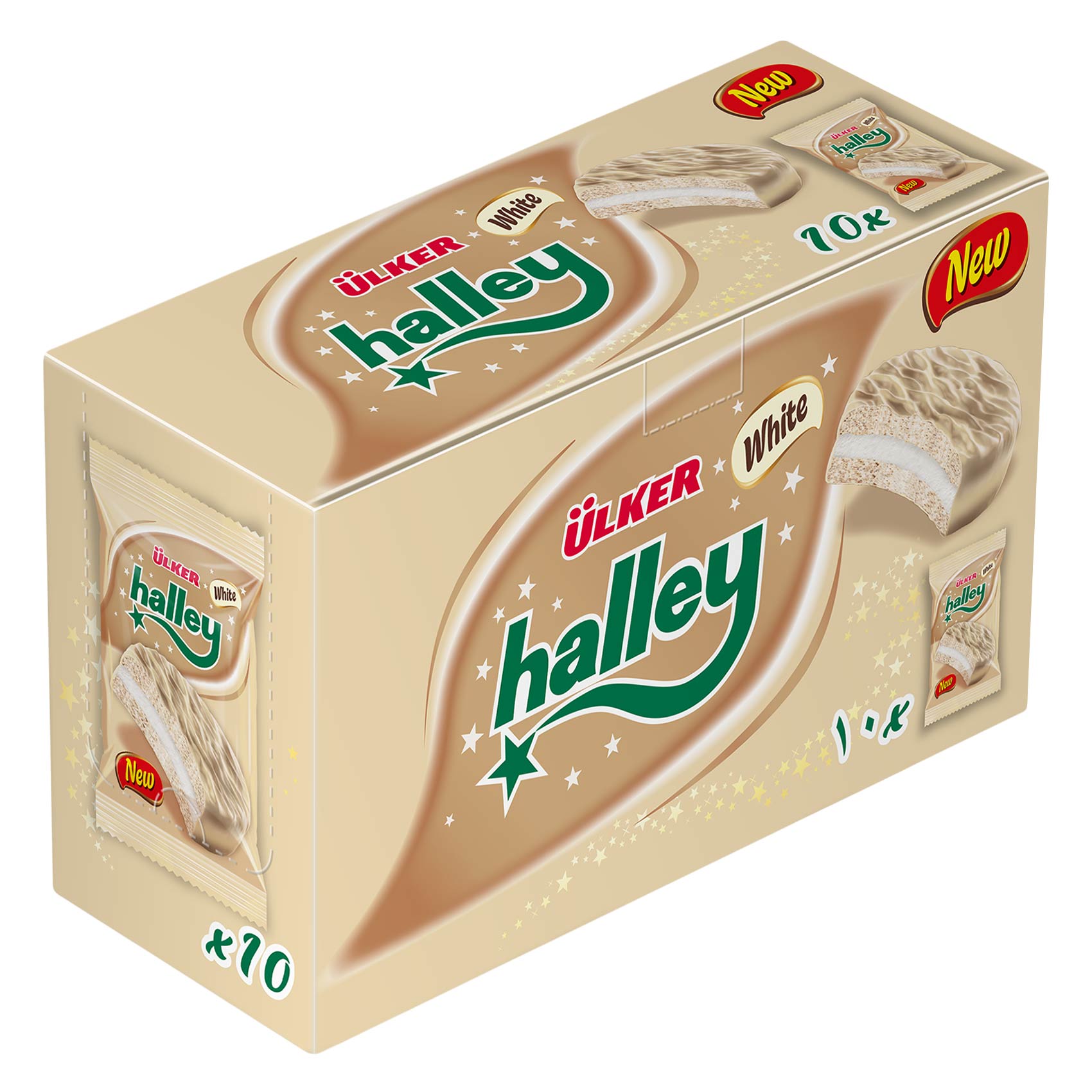 Ulker Halley Chocolate Sandwich with Marshmallow 10*26g