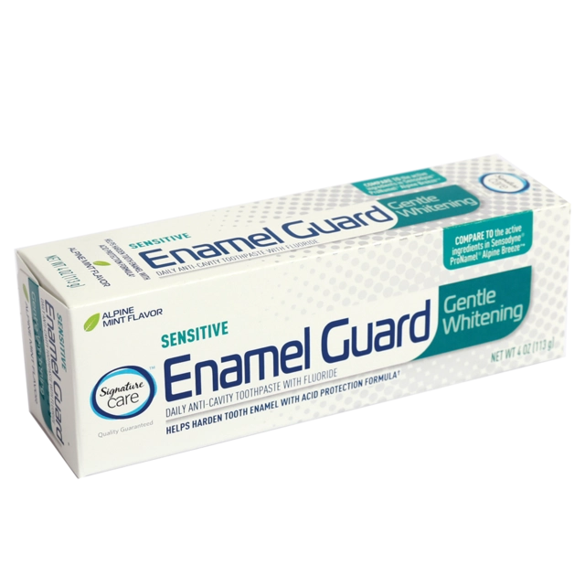 Toothpaste With Fluoride Enamel Guard Gentle Whitening Sensitive