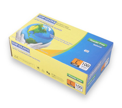 Top Glove Latex Gloves Large Size 100pcs