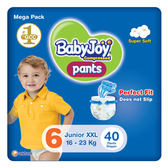 BabyJoy Pants Diapers Size 6 XX-Large (16-23 kg) 40Diapers