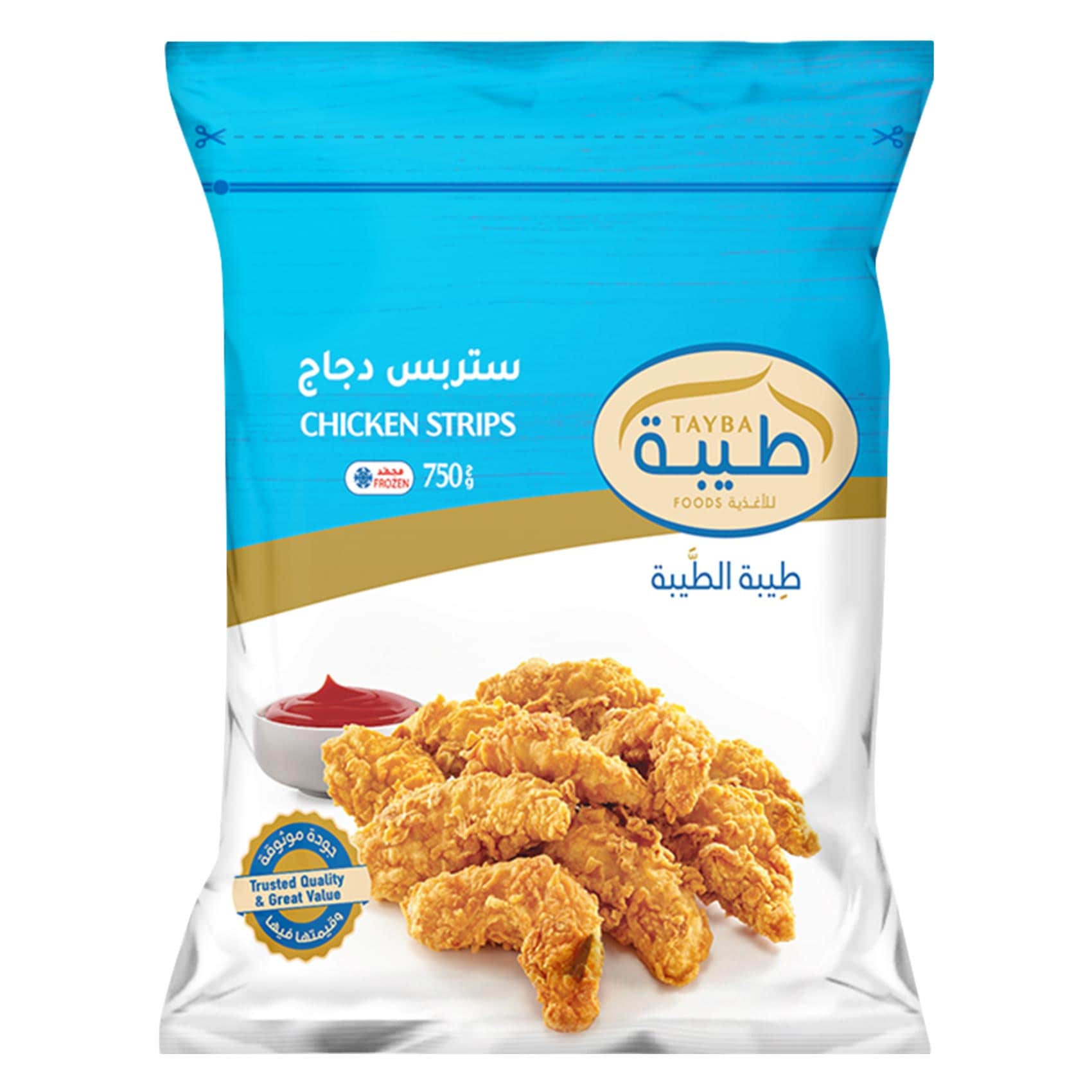 Tayba Frozen Chicken Strips – Regular – 750g