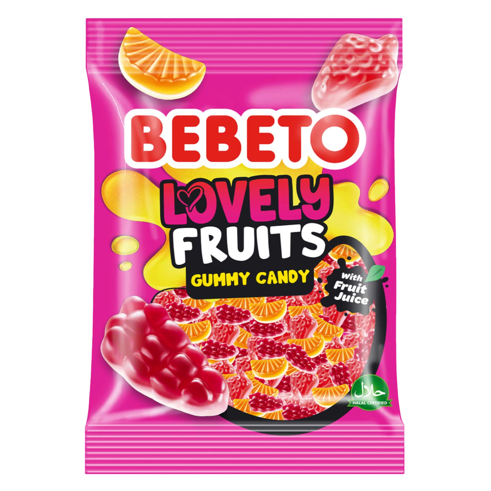 Bebeto Lovely Fruits Gummy Candy 80g