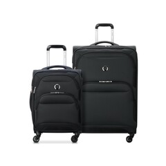 Delsey Sky Max 2.0 Luggage Trolley Set 55cm, 79cm Black