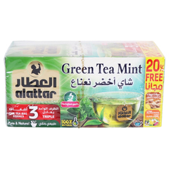 Al Attar Green Tea Mint Tea Bags 30g