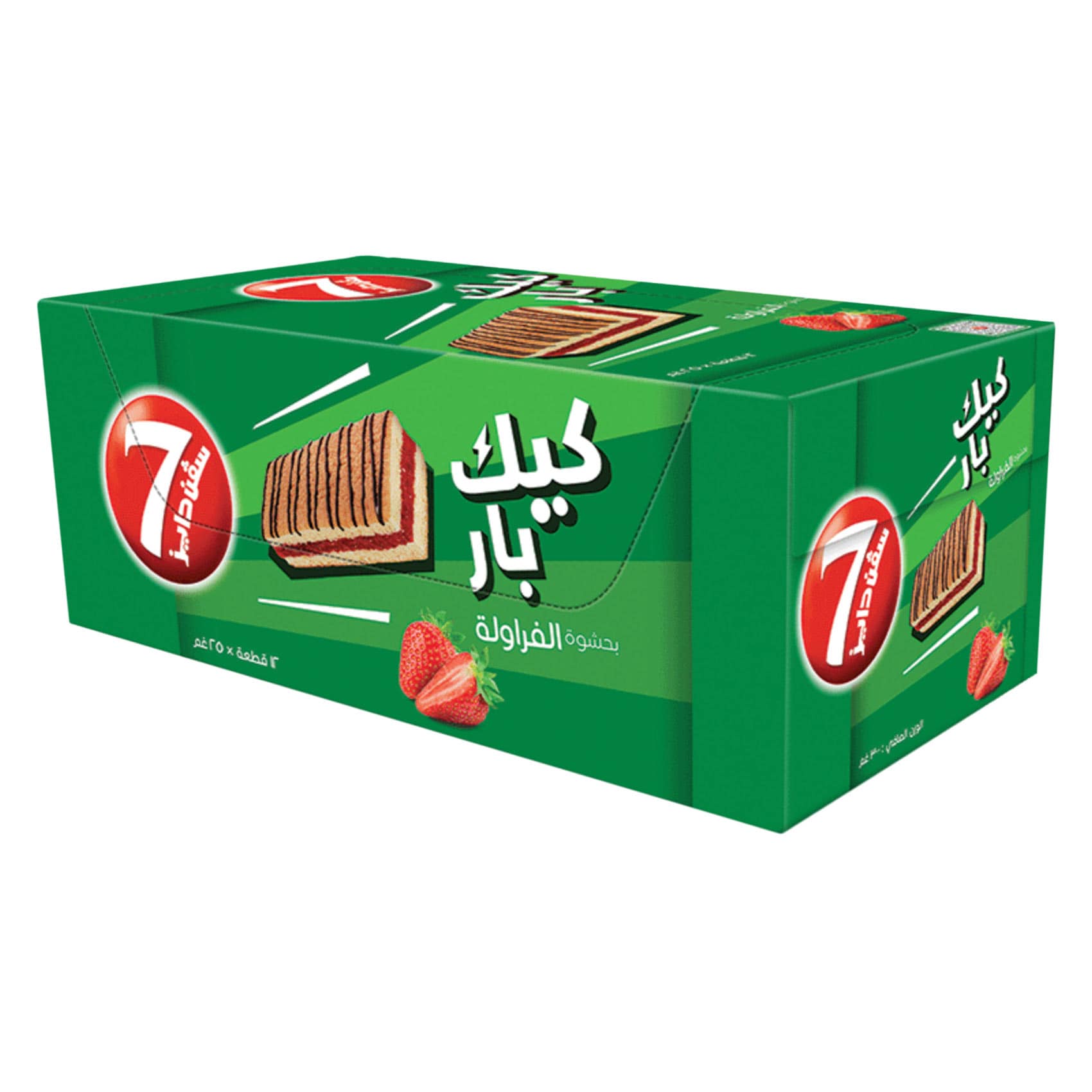 7 Days Cake Bar with Strawberry Filling 12*25g
