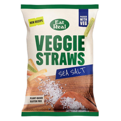 Eat Real Veggie Straws Sea Salt Gluten Free 110g