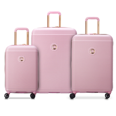 Delsey Freestyle Luggage Expandable Trolley Set 55cm, 70cm, 82cm Peony