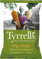 Tyrrells Sea Salt Vegetable Crisps 125g