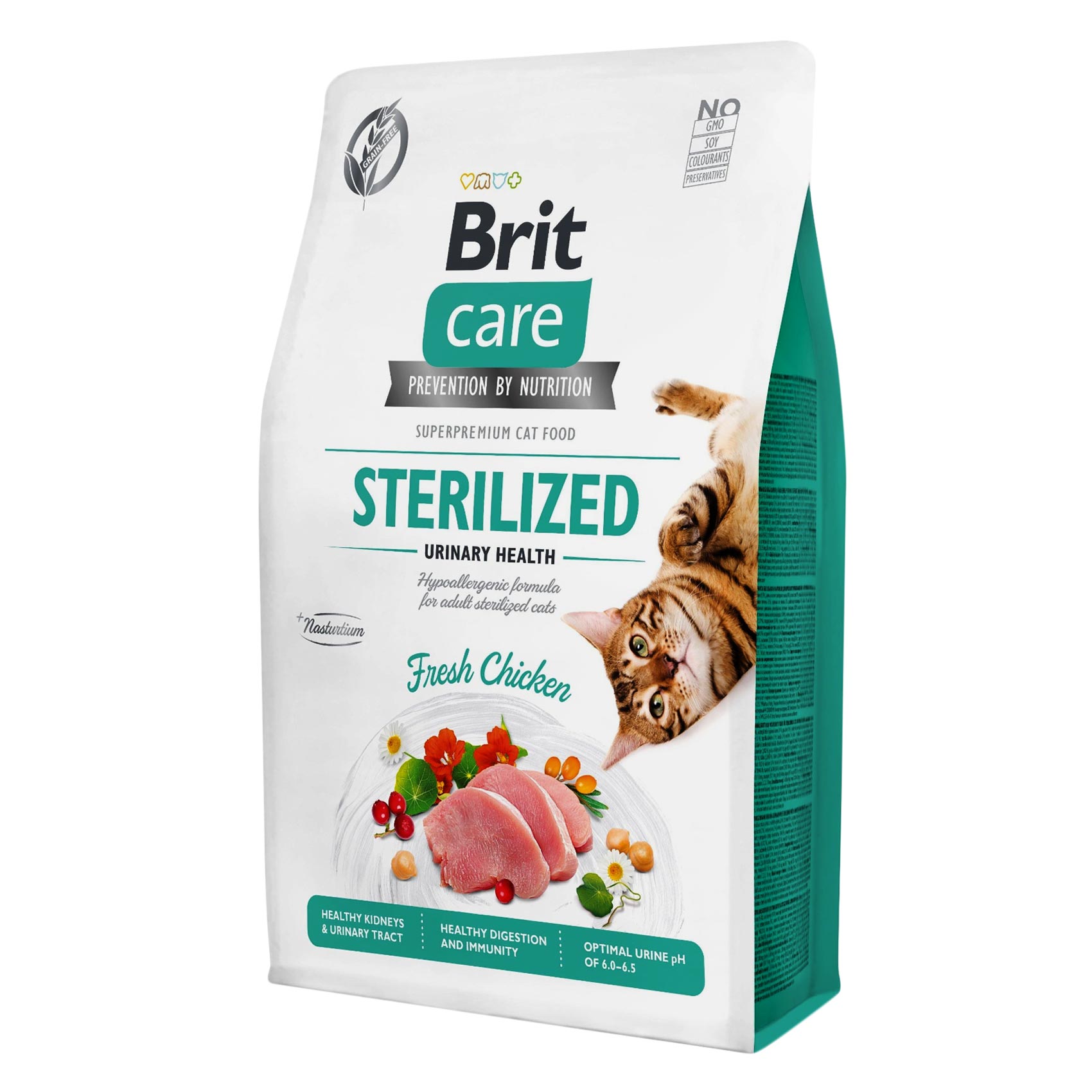Brit Care Sterilized Urinary Health Fresh Chicken Cat Food 2Kg