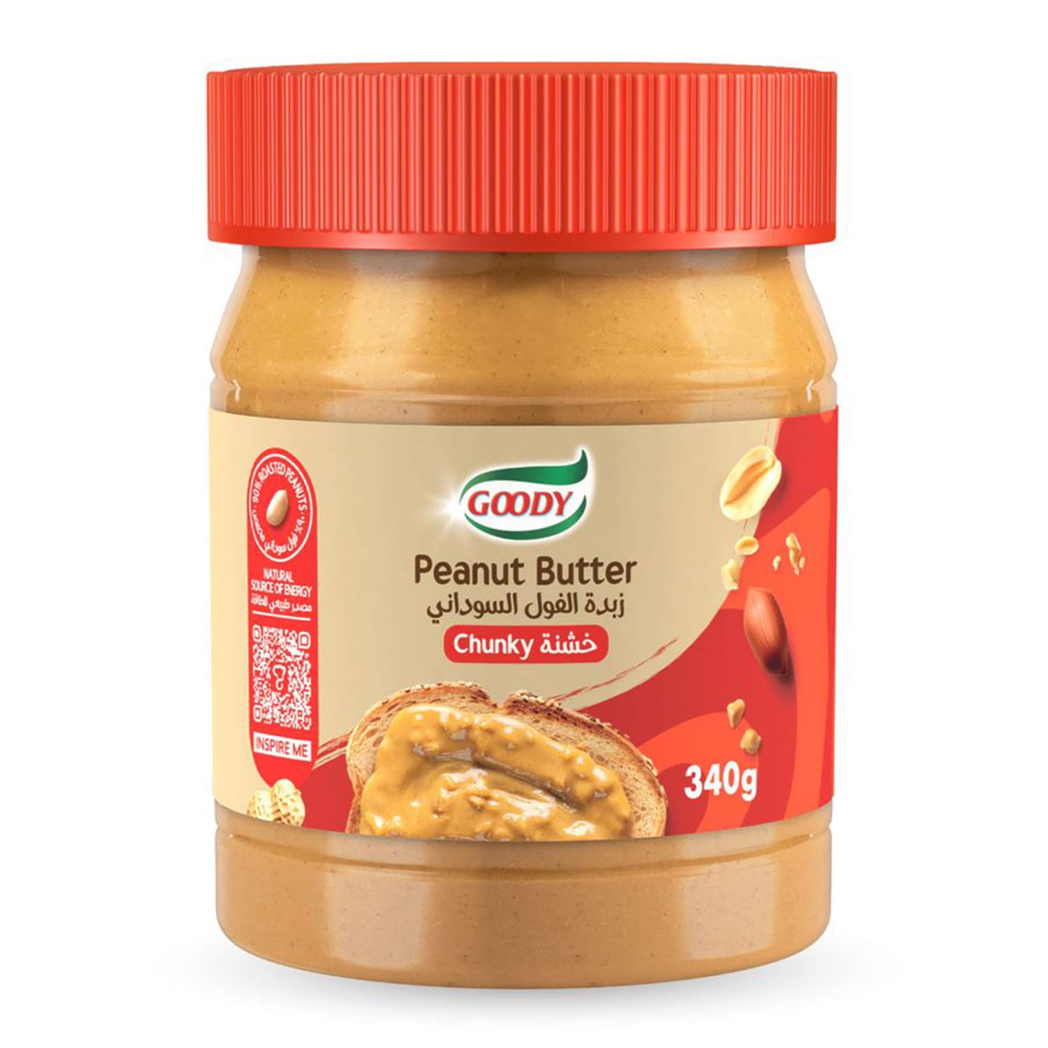 Goody Peanut Butter Crunchy Jar 340 g