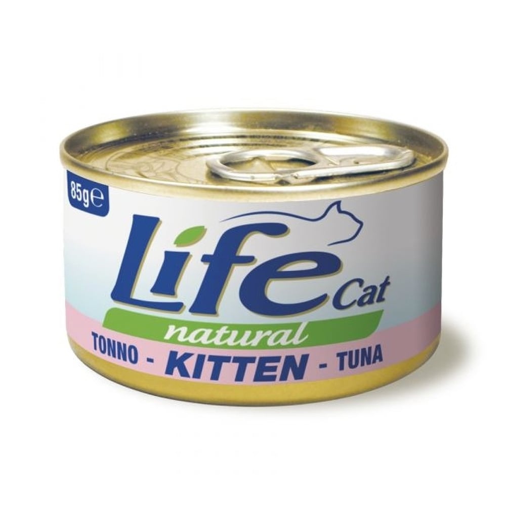 Life Cat Natural Tuna Canned Kitten Food - 85 g
