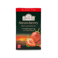 Ahmad Tea Strawberry Sensation Flavoured Black Tea 20Tea Bags