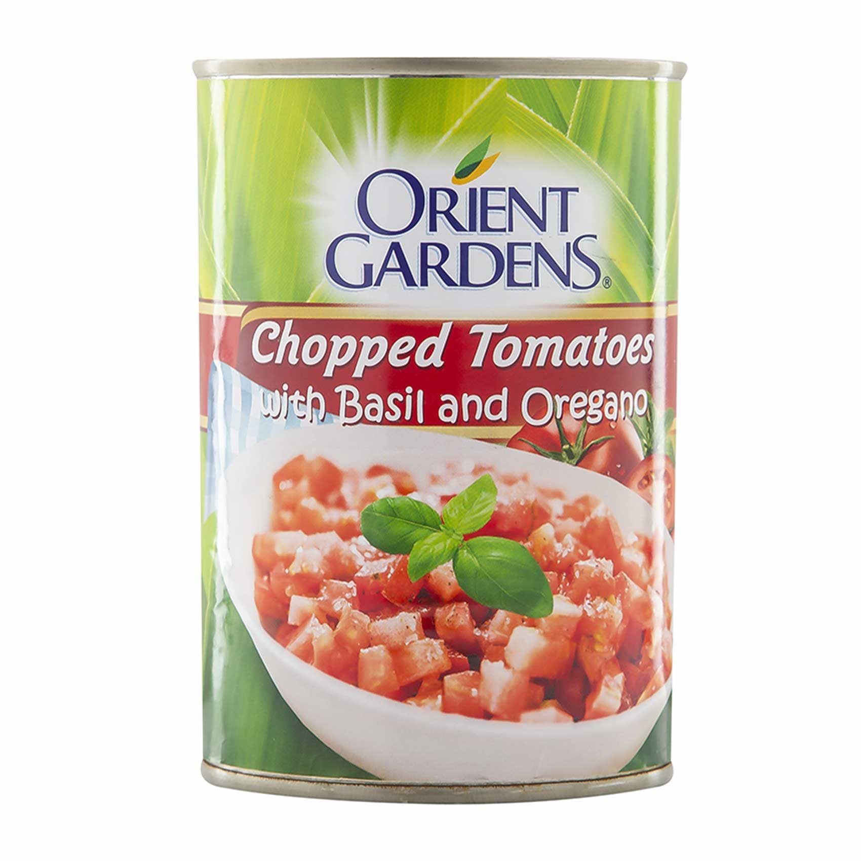 Orient Gardens Chopped Tomatoes with Basil & Organo 400g