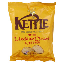 Kettle Potato Chips Mature Cheddar Cheese & Red Onion 130g