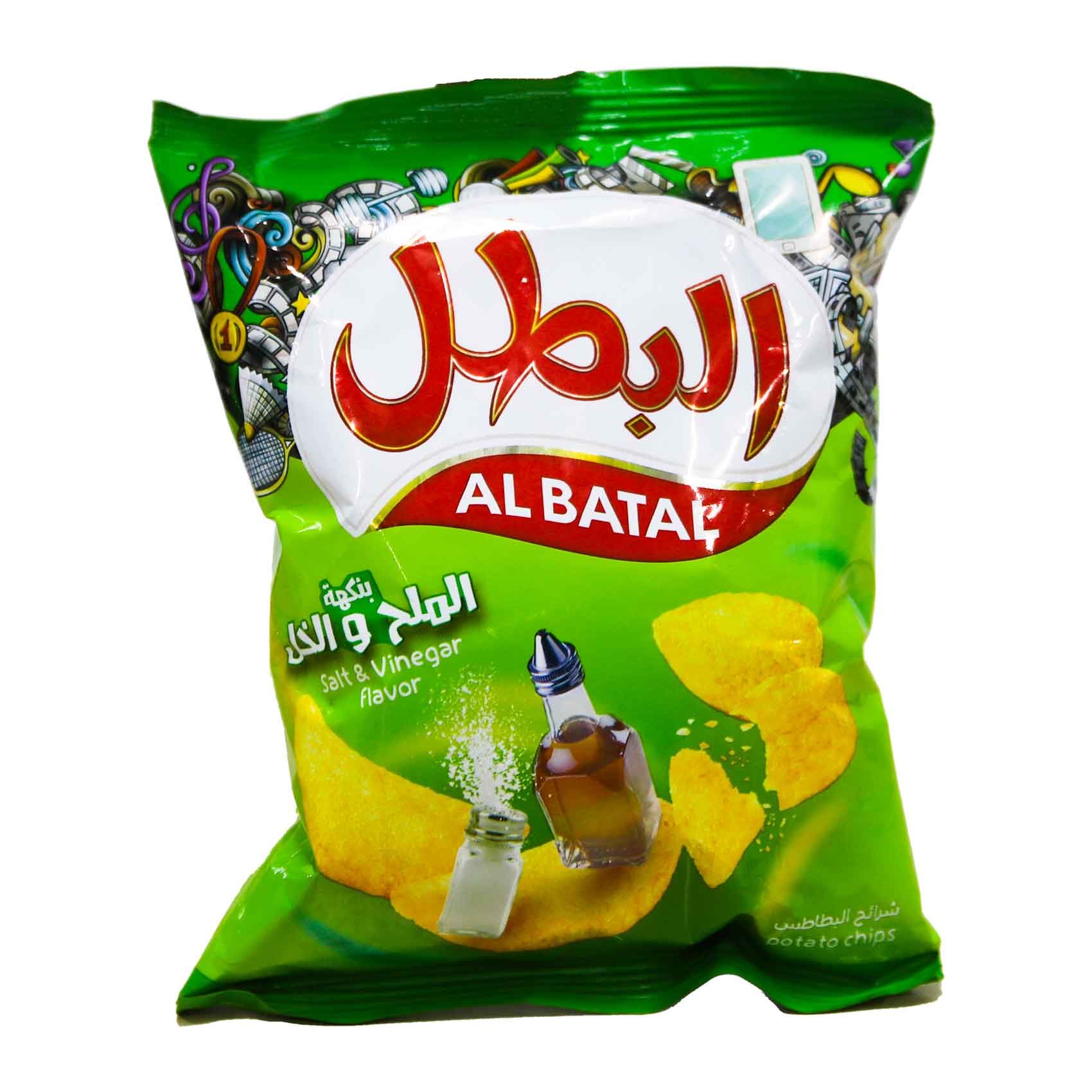 Al Batal Salt & Vinegar Potato Chips 23g