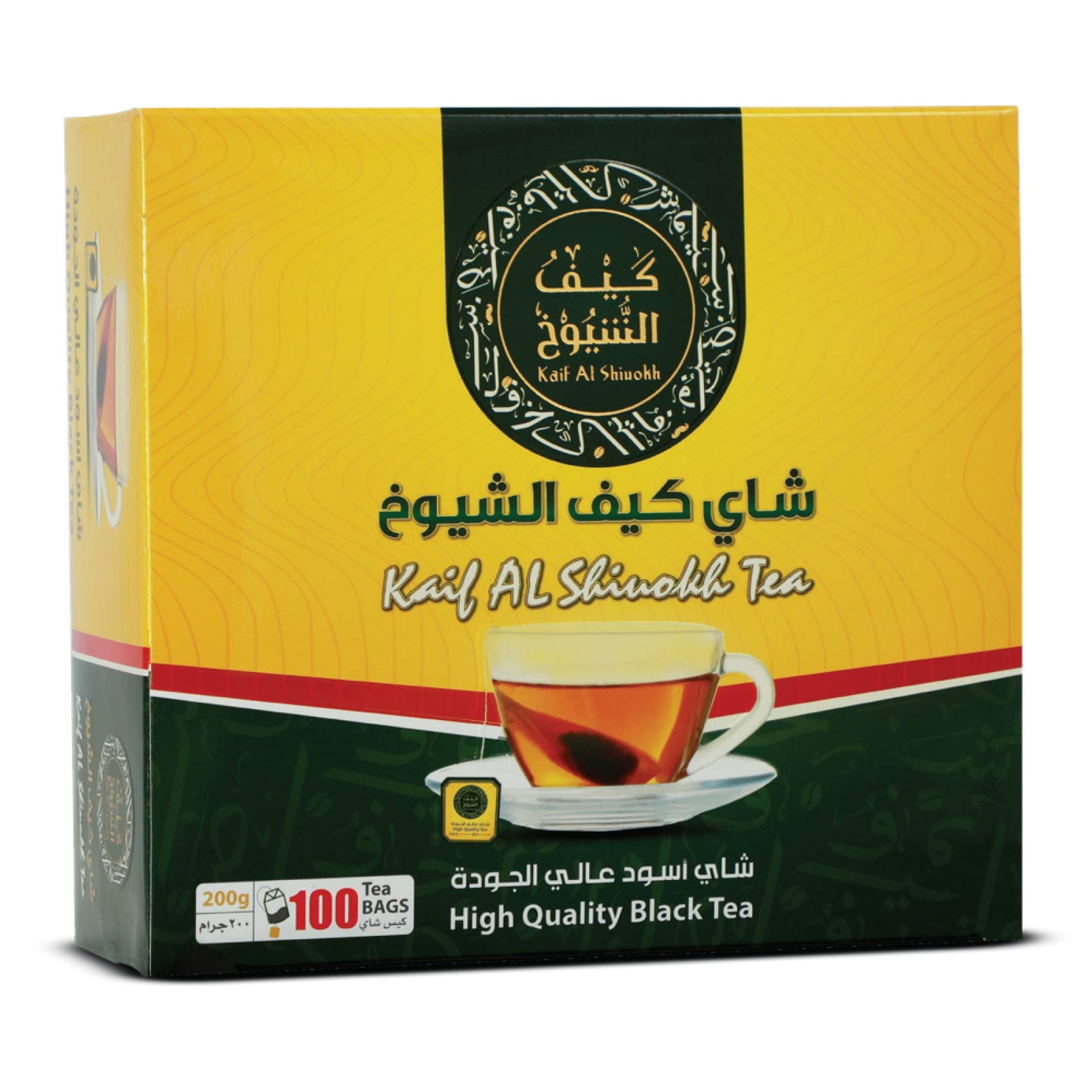 Kaif Al Shiouokh Black Tea 200g ×100 Bags