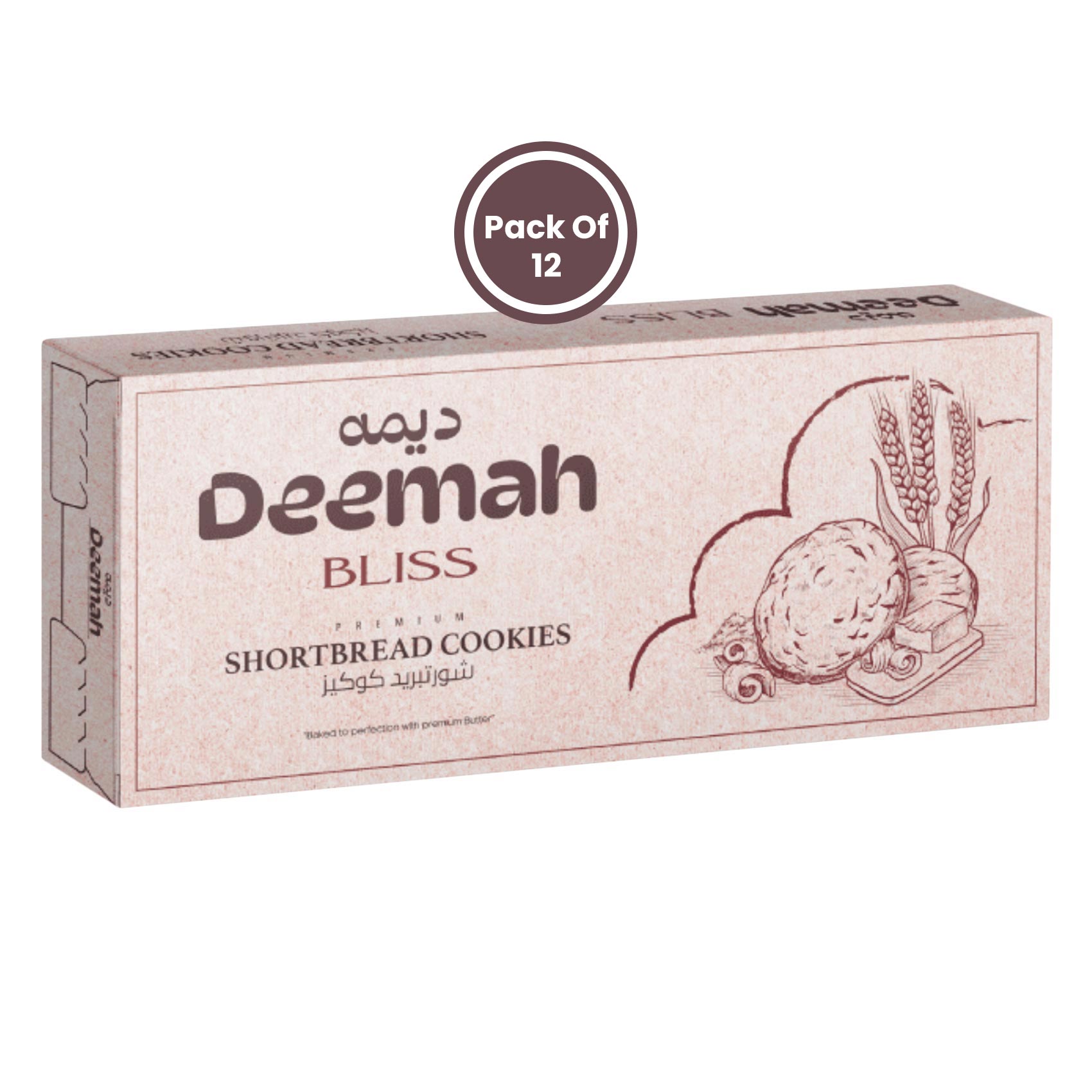 DEEMAH SHORT BREAD COOKIES 85GX12
